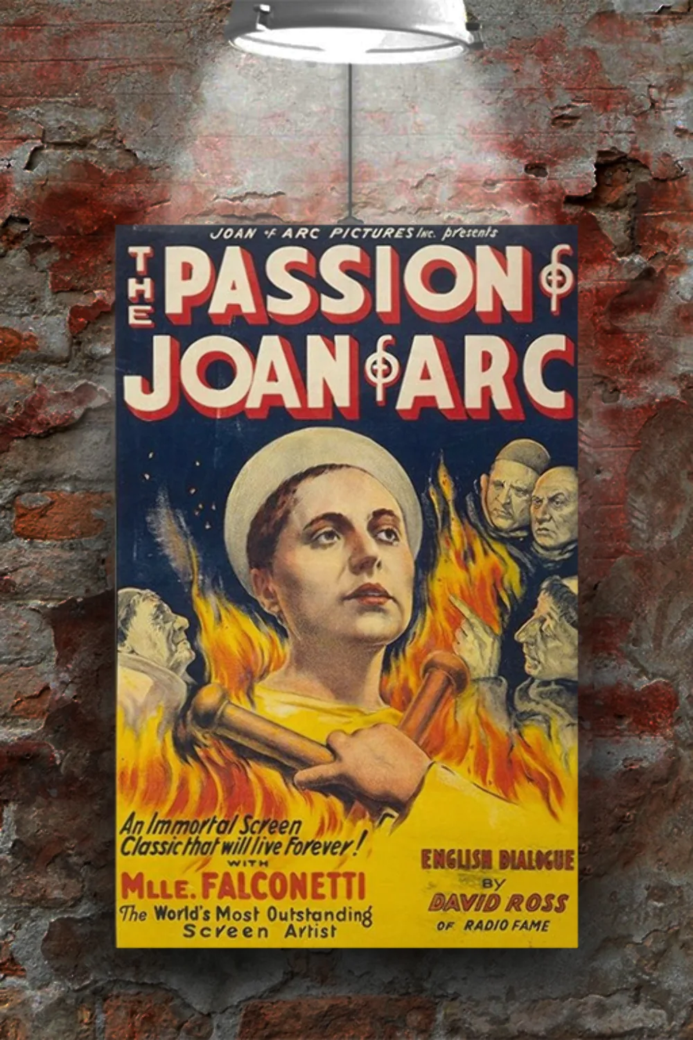 The Passion of Joan of Arc | Renée Falconetti | Gloss Film Poster Art | Vintage, изображение 2