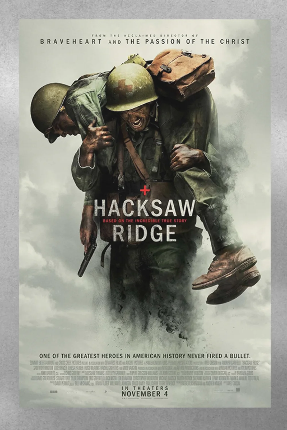 Hacksaw Ridge Andrew Garfield Gloss Poster Film Art Print | War Movie Memorabili, изображение 3