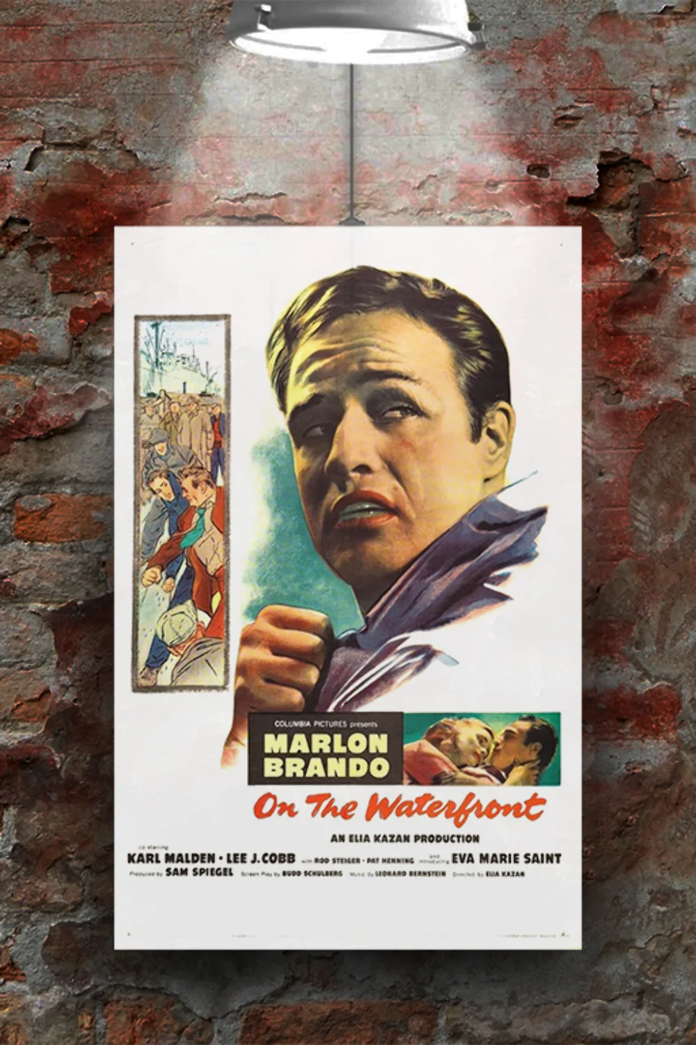 On the Waterfront Marlon Brando Vintage Gloss Poster | Classic Film Movie Wall A, изображение 2