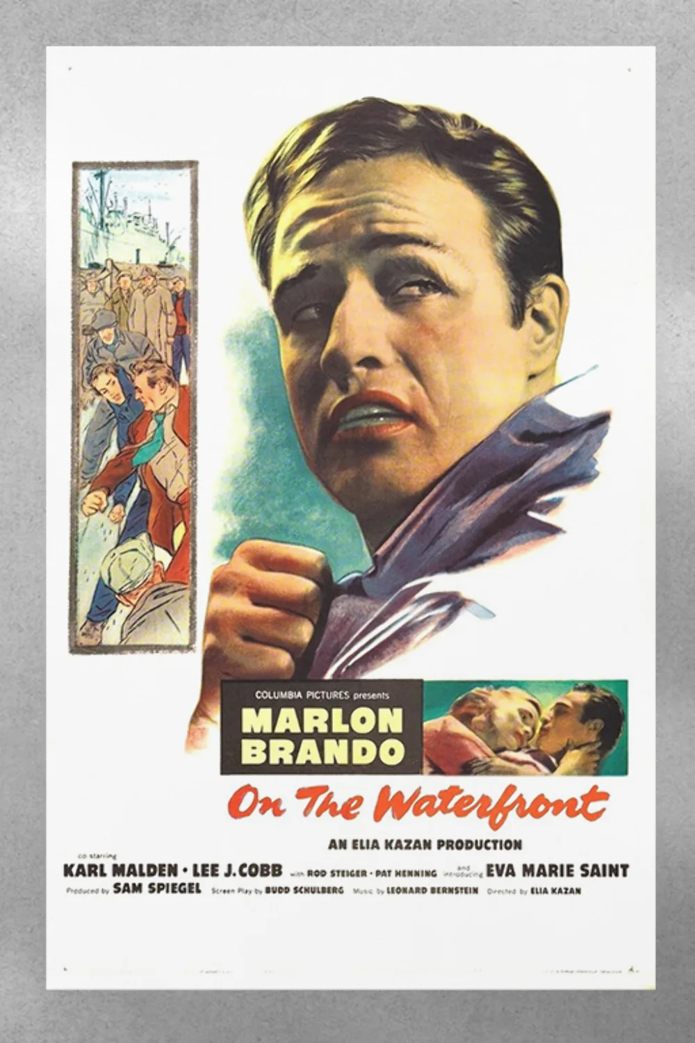 On the Waterfront Marlon Brando Vintage Gloss Poster | Classic Film Movie Wall A, изображение 3