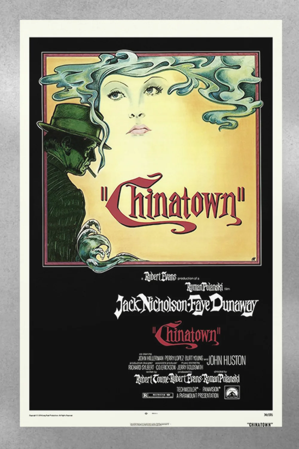 Chinatown Jack Nicholson Poster | Vintage Noir Movie Wall Art | Golden Age Holly, изображение 3