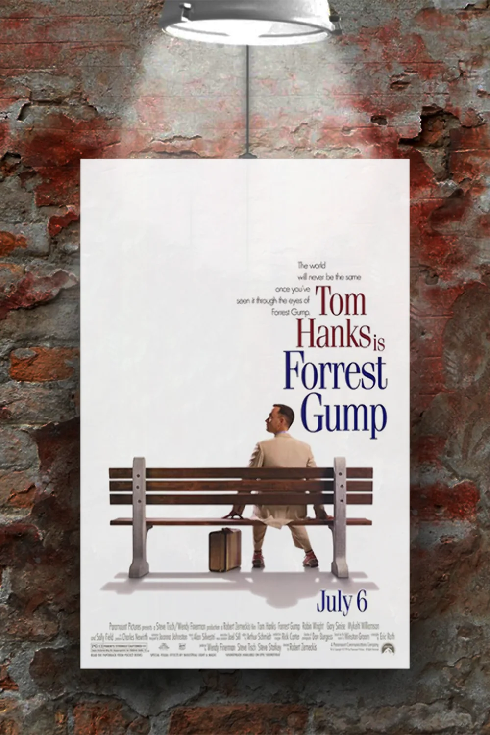 Forrest Gump Tom Hanks Premium Gloss Poster | Movie Memorabilia Print Wall Art |, image 2