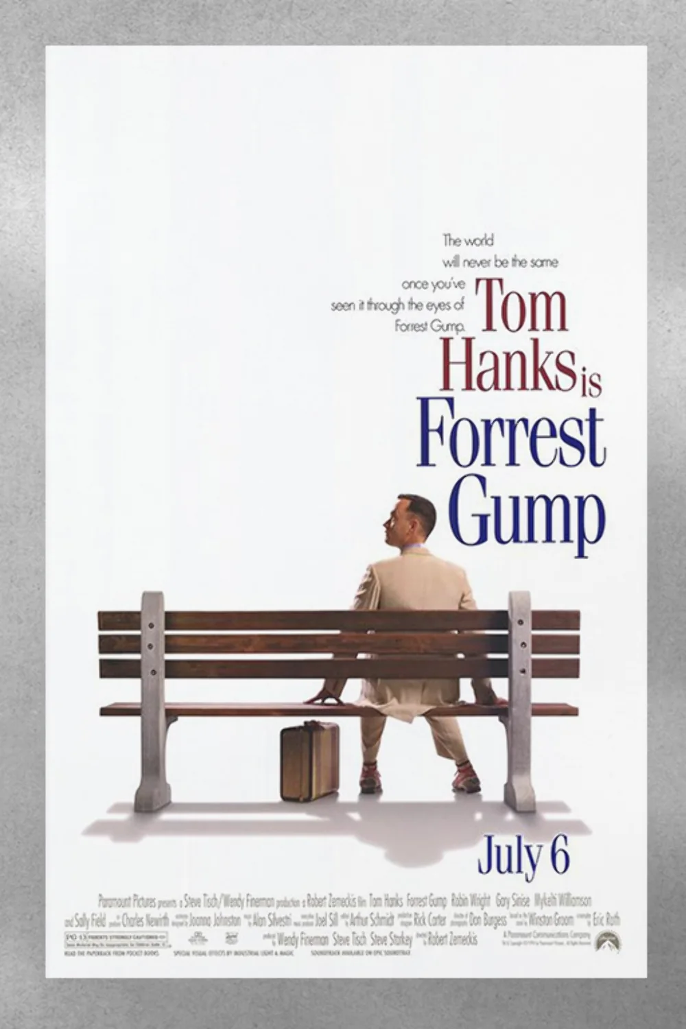 Forrest Gump Tom Hanks Premium Gloss Poster | Movie Memorabilia Print Wall Art |, image 3