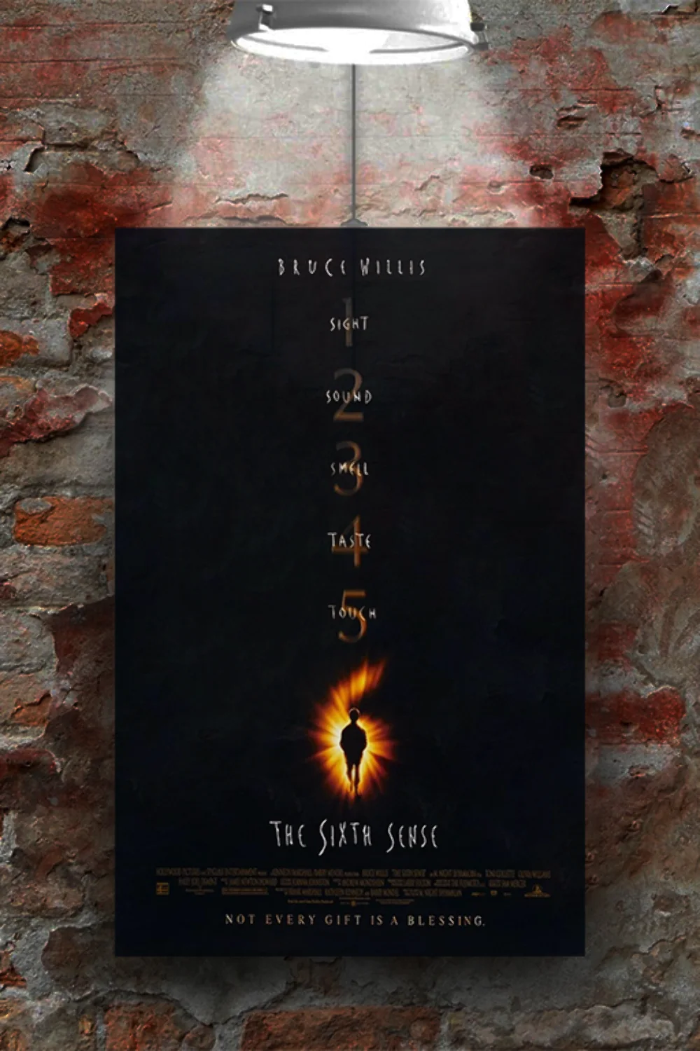 The Sixth Sense | Bruce Willis | Premium Movie Poster | Film Art Print | Vintage, изображение 2