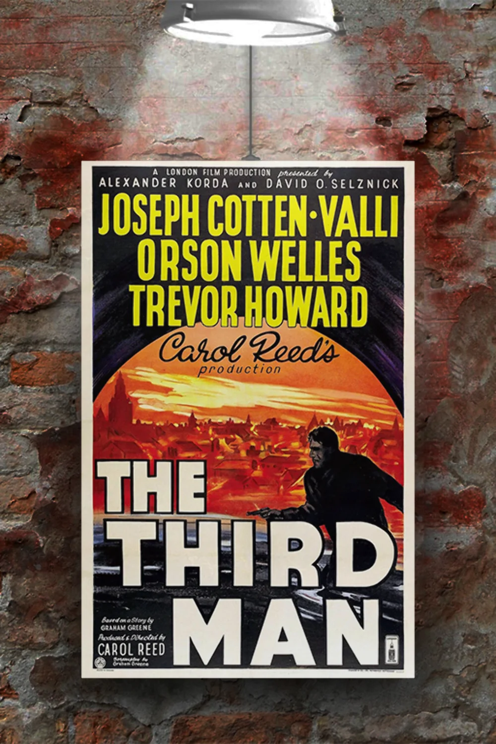 The Third Man Orson Welles | Film Noir Gloss Poster | Classic Cinema Wall Art, изображение 2