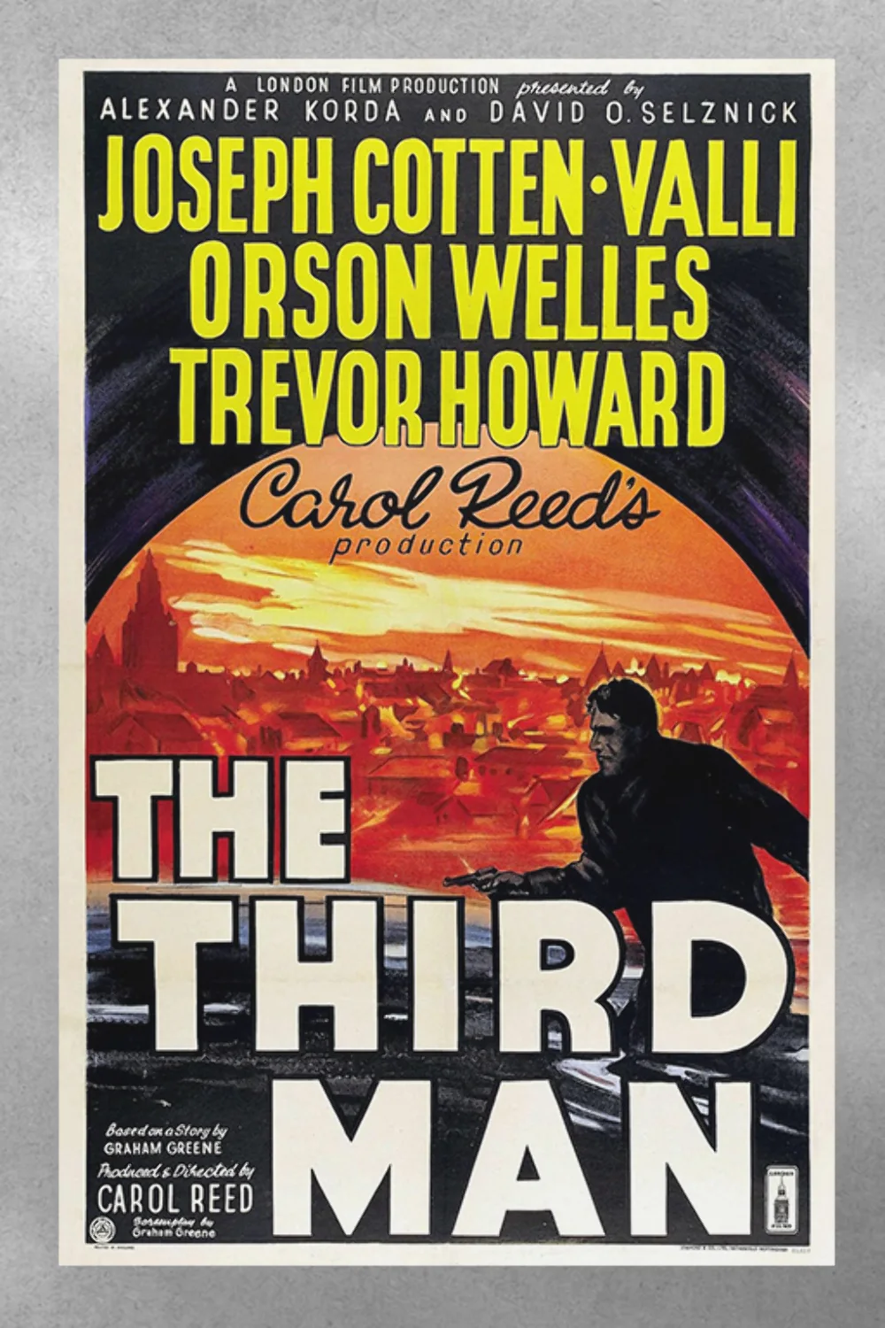 The Third Man Orson Welles | Film Noir Gloss Poster | Classic Cinema Wall Art, изображение 3