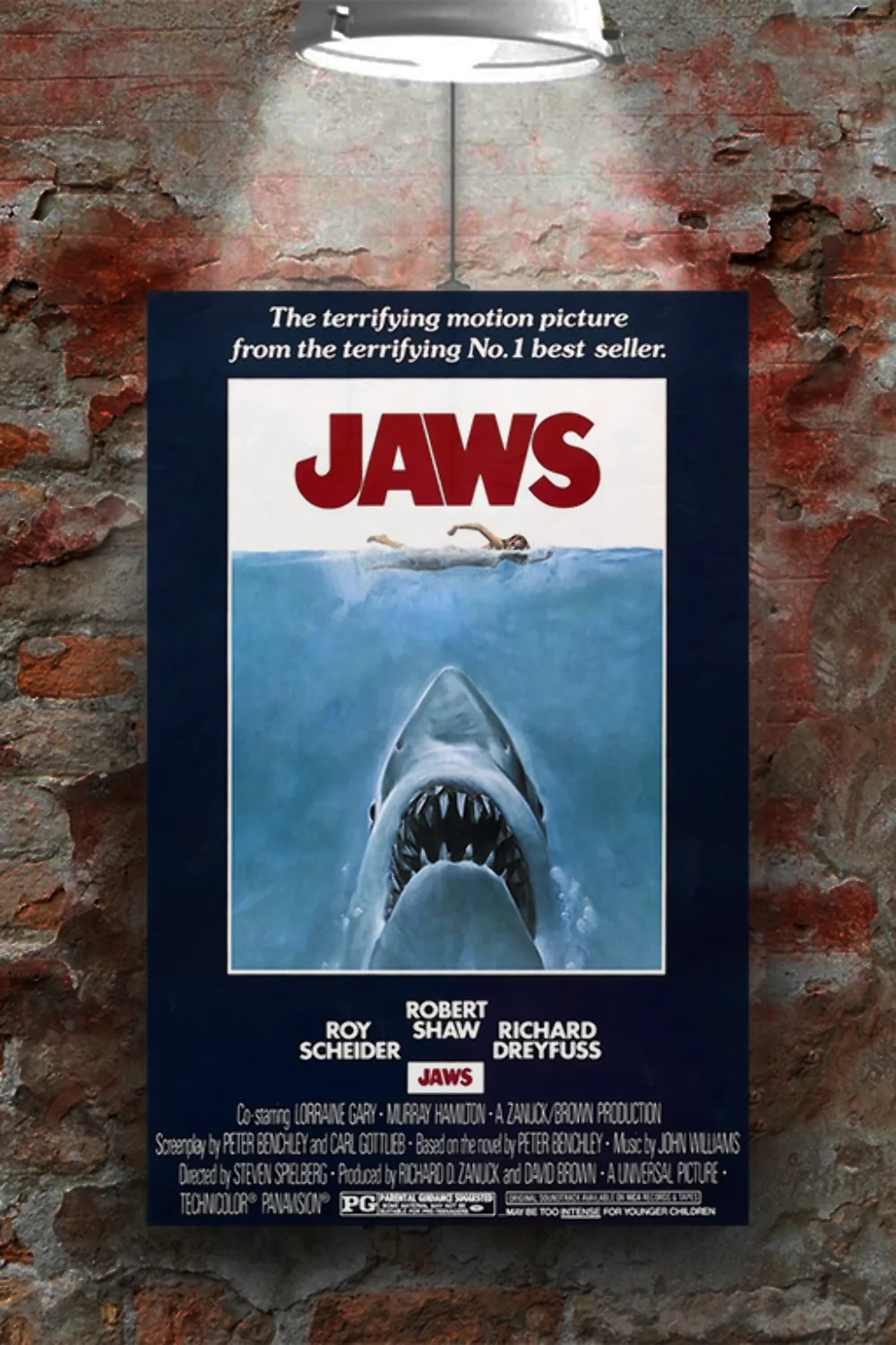 Jaws | Roy Scheider Gloss Poster | Film Memorabilia | Movie Fan Art | Shark Desi, изображение 2