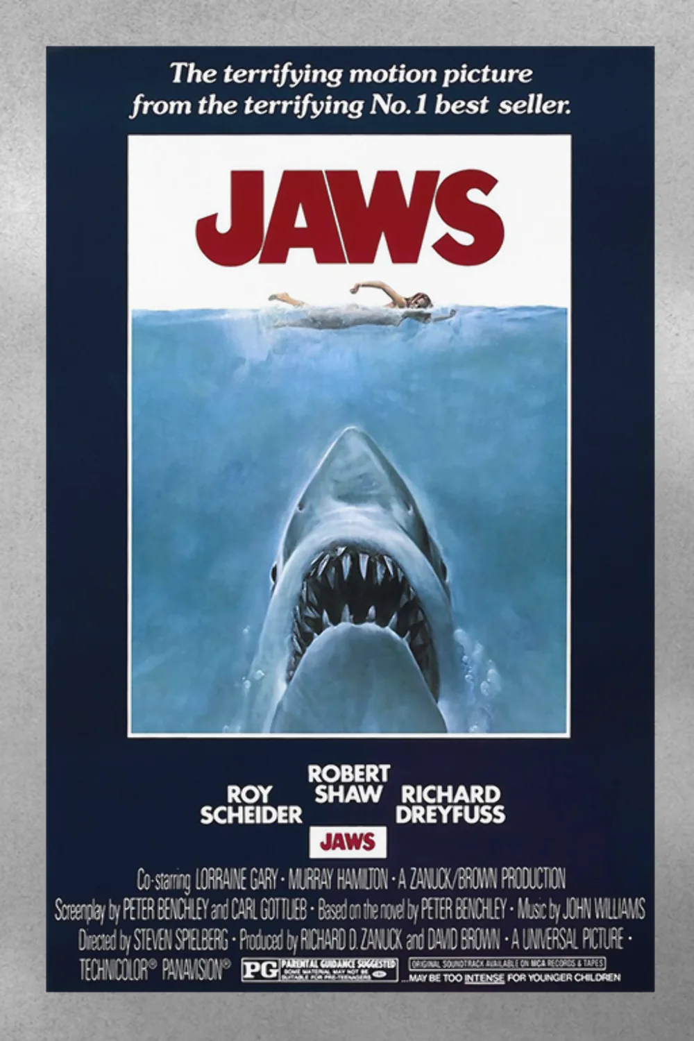 Jaws | Roy Scheider Gloss Poster | Film Memorabilia | Movie Fan Art | Shark Desi, изображение 3