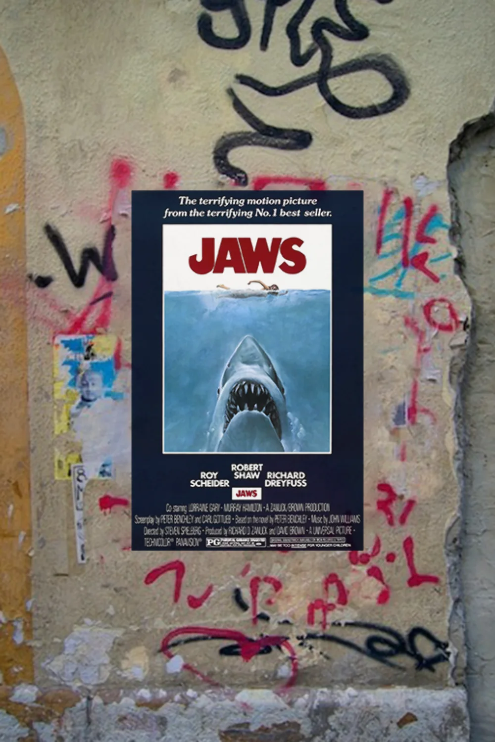Jaws | Roy Scheider Gloss Poster | Film Memorabilia | Movie Fan Art | Shark Desi, изображение 4