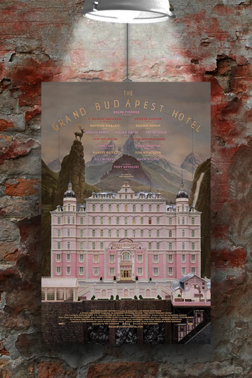 The Grand Budapest Hotel Ralph Fiennes Poster Print | Movie Wall Art Decor | Fil, изображение 2