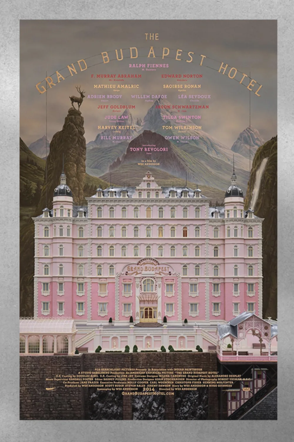 The Grand Budapest Hotel Ralph Fiennes Poster Print | Movie Wall Art Decor | Fil, изображение 3