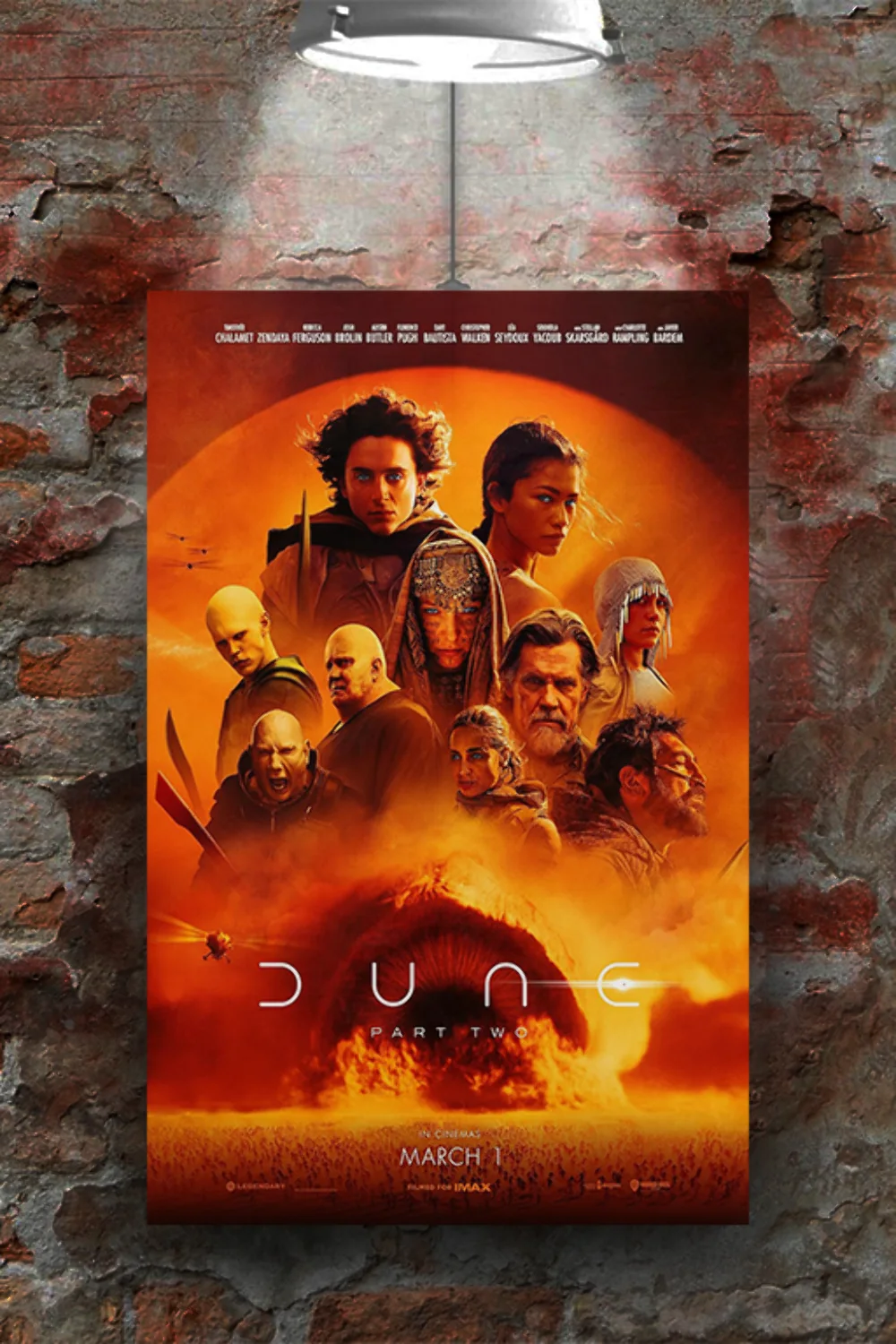 Dune Part 2 | Timothée Chalamet | Zendaya | Premium Gloss Poster | Film Design, изображение 2
