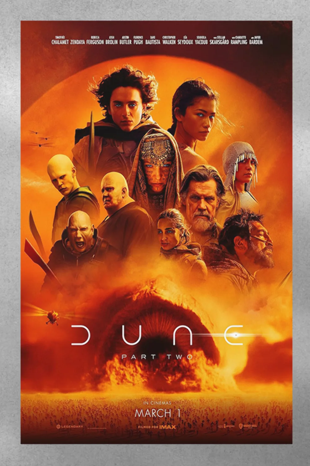 Dune Part 2 | Timothée Chalamet | Zendaya | Premium Gloss Poster | Film Design, изображение 3
