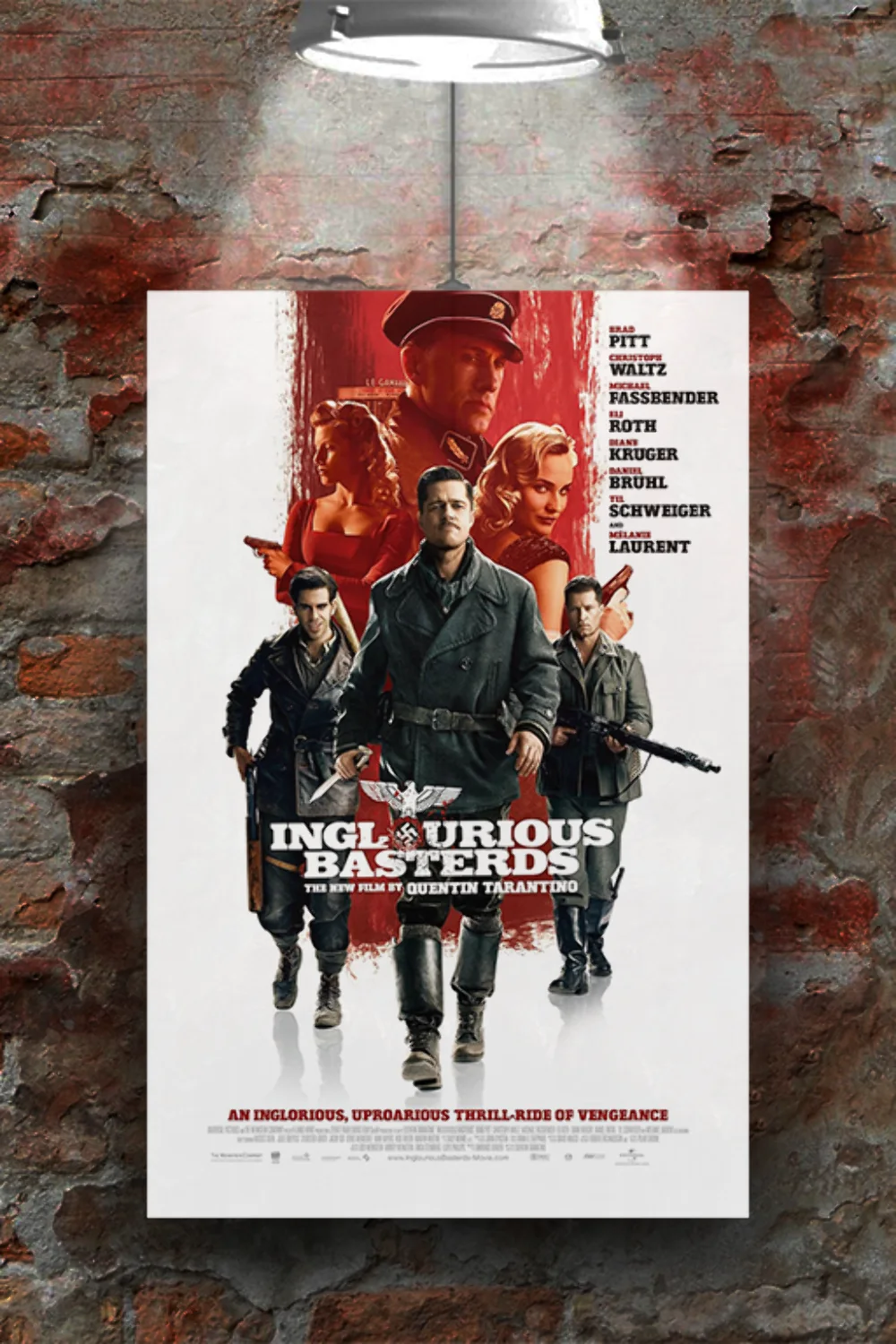 Inglourious Basterds Brad Pitt Premium Gloss Poster | Quentin Tarantino Film Des, изображение 2