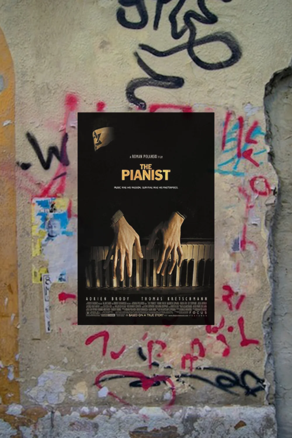 The Pianist Adrien Brody Gloss Poster | Film Artwork | Classic Movie Decor, изображение 4