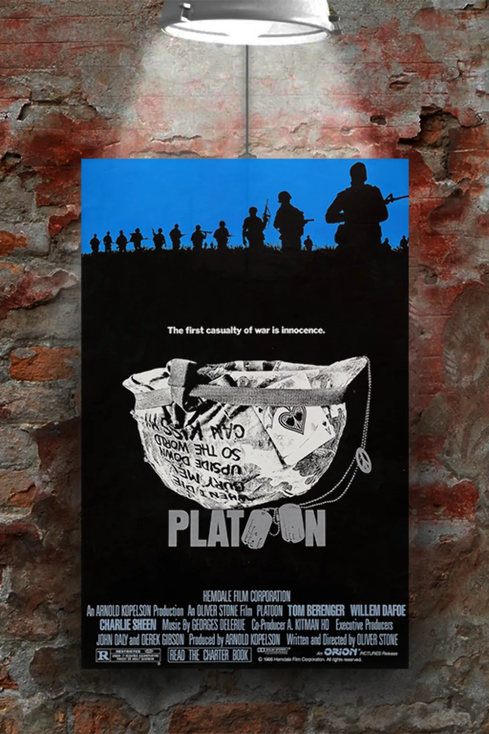 Platoon Charlie Sheen Gloss Poster | Film War Movie Wall Art Print, изображение 2