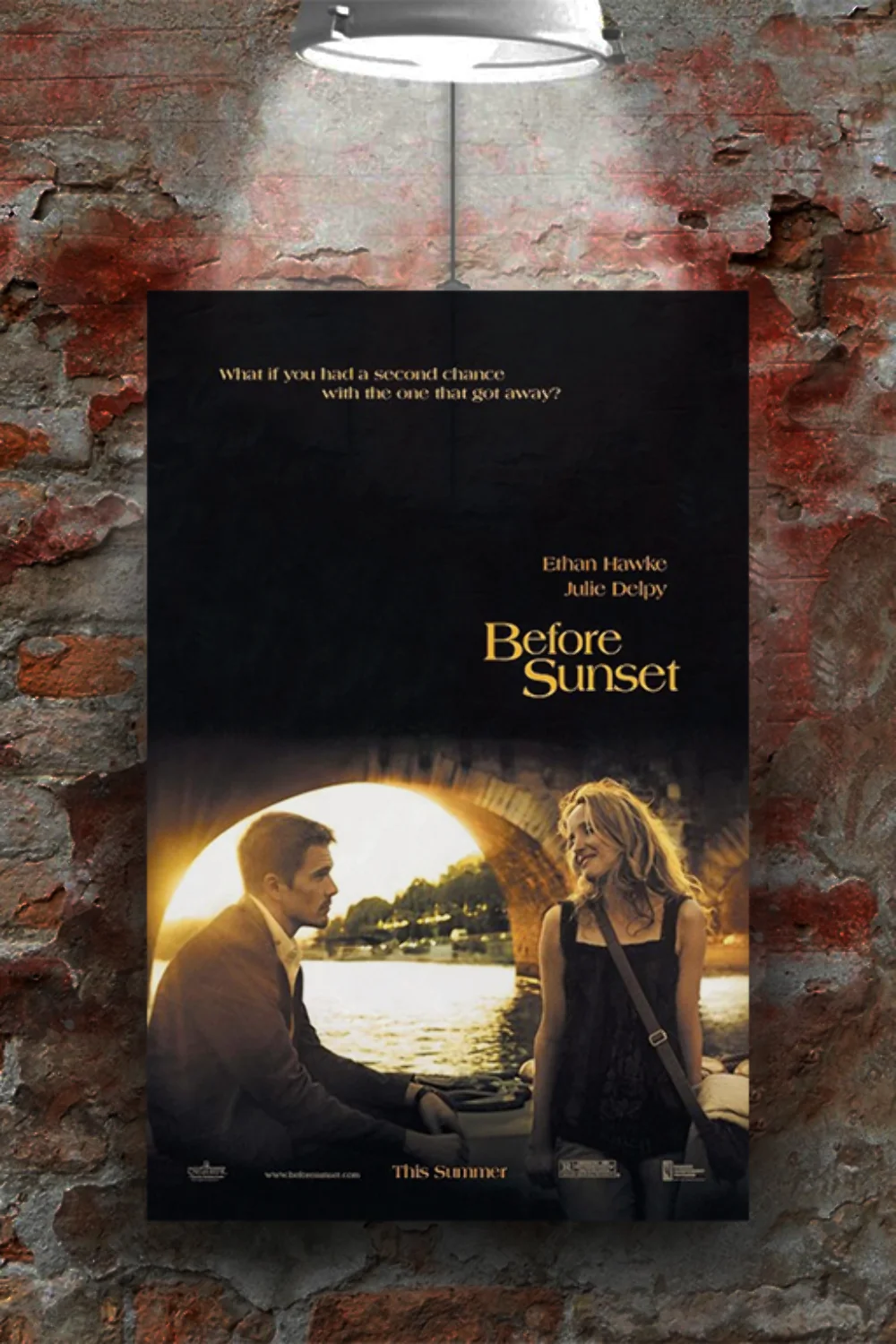 Before Sunset Ethan Hawke & Julie Delpy Film Poster | Romantic Movie Decor | Vin, изображение 2