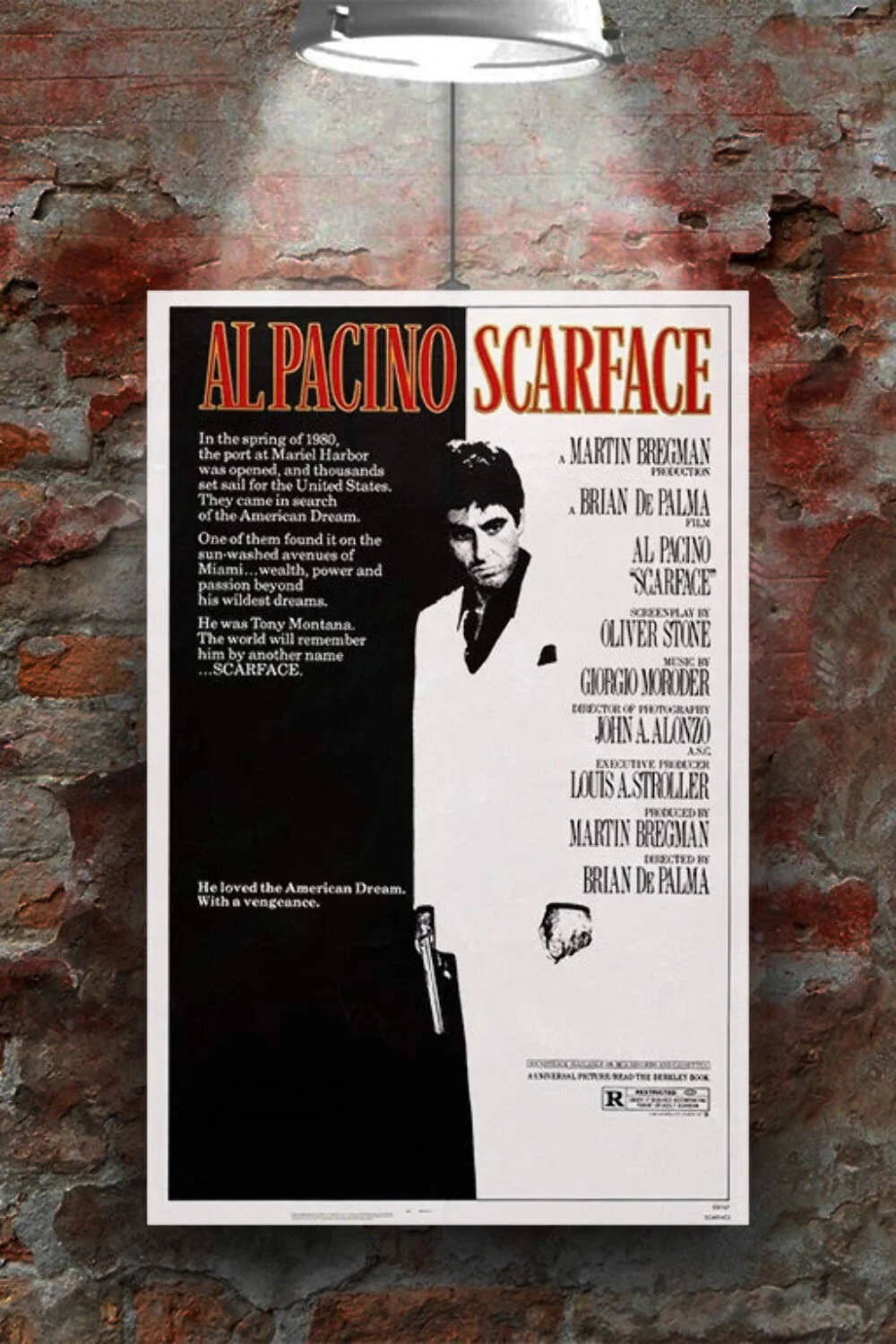 Scarface Al Pacino Gloss Poster | Movie Wall Art | Gangster Film Decor | Cult Cl, изображение 2