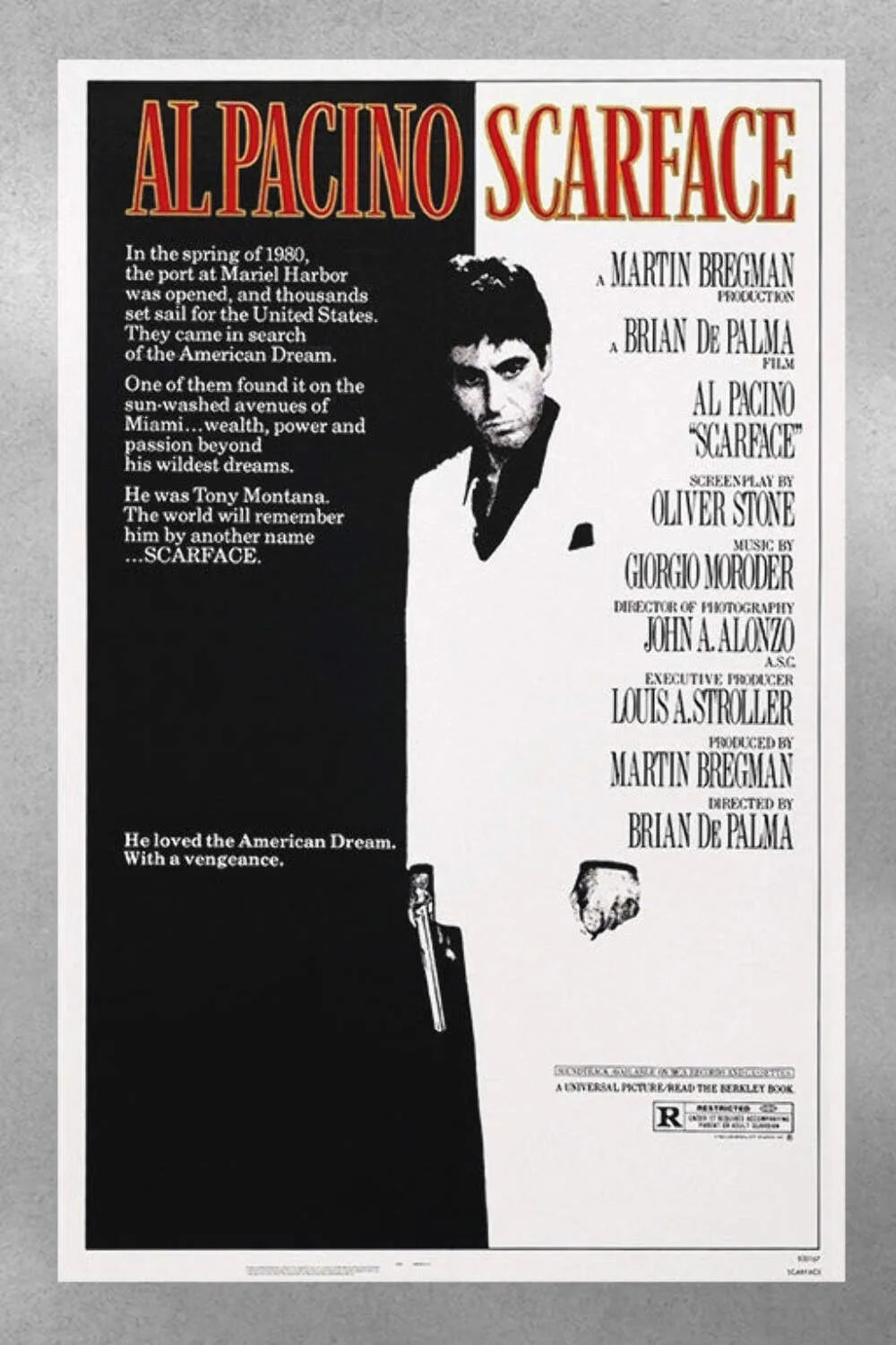 Scarface Al Pacino Gloss Poster | Movie Wall Art | Gangster Film Decor | Cult Cl, изображение 3