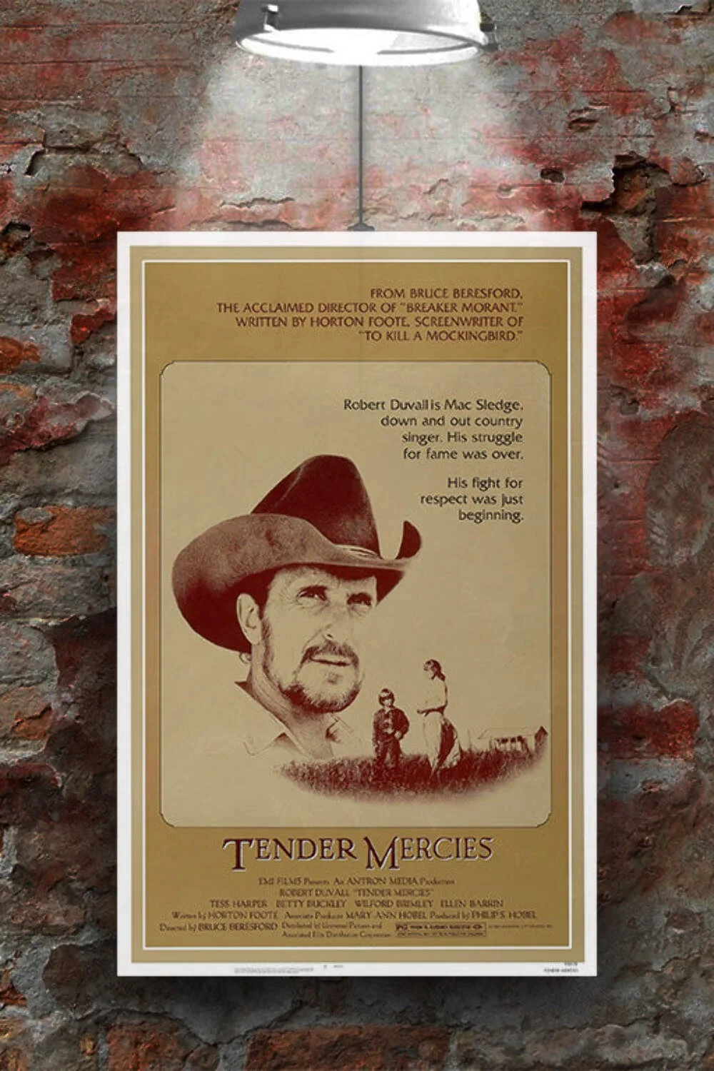 Tender Mercies Robert Duvall Gloss Poster | Vintage Movie Art | Retro Film Decor, изображение 2