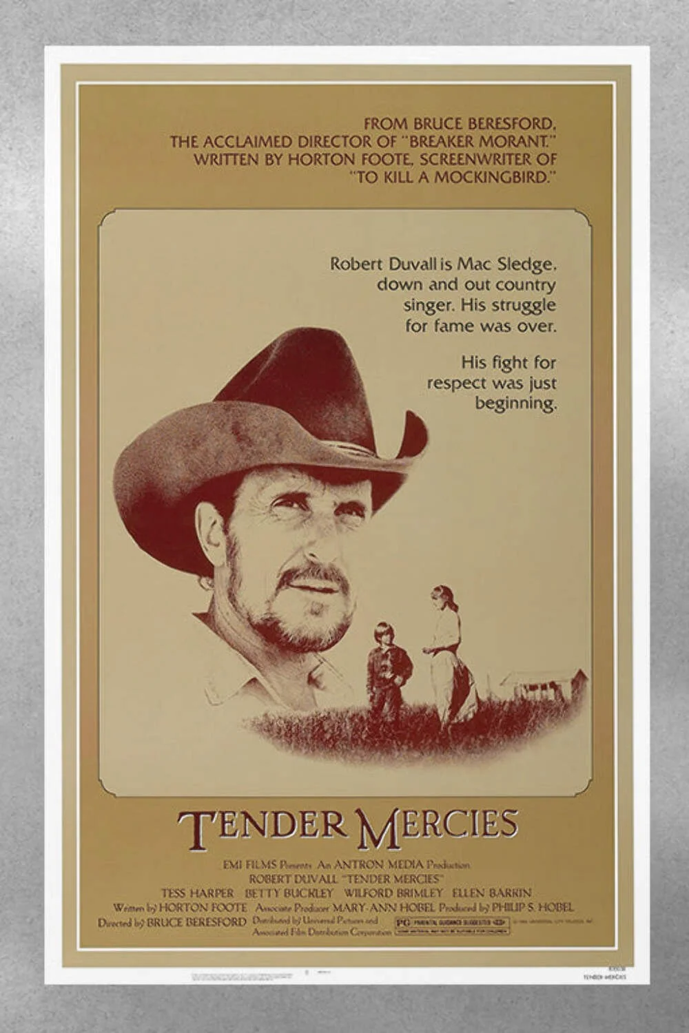 Tender Mercies Robert Duvall Gloss Poster | Vintage Movie Art | Retro Film Decor, изображение 3