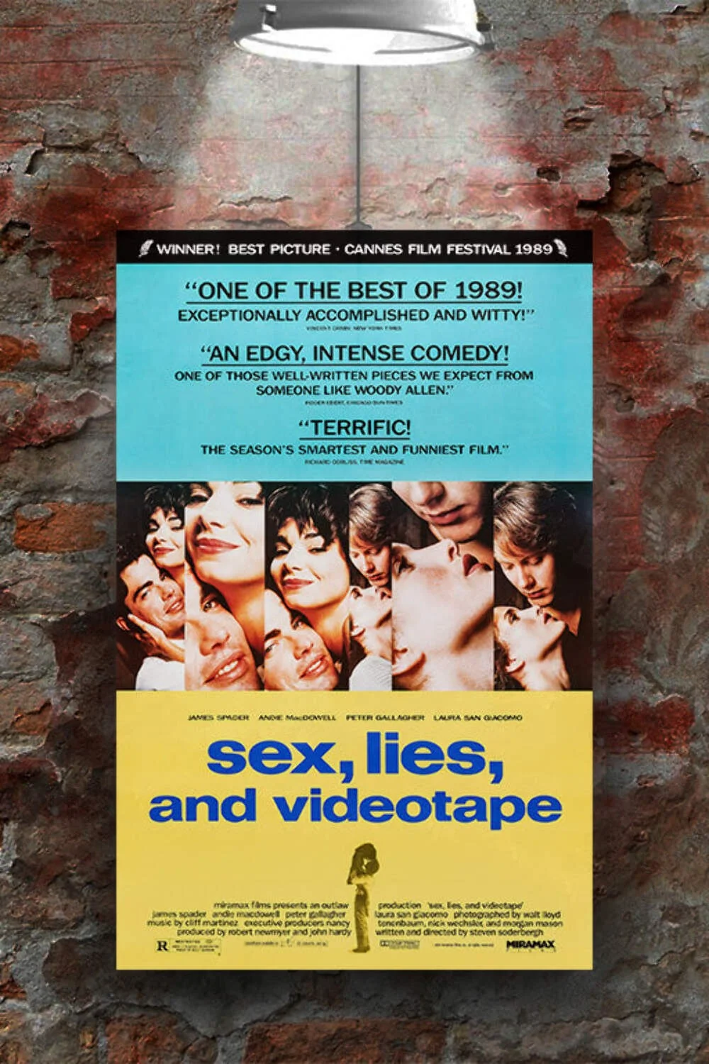 Sex, Lies, and Videotape Andy MacDowell & James Spader Glossy Movie Poster | 80s, изображение 2