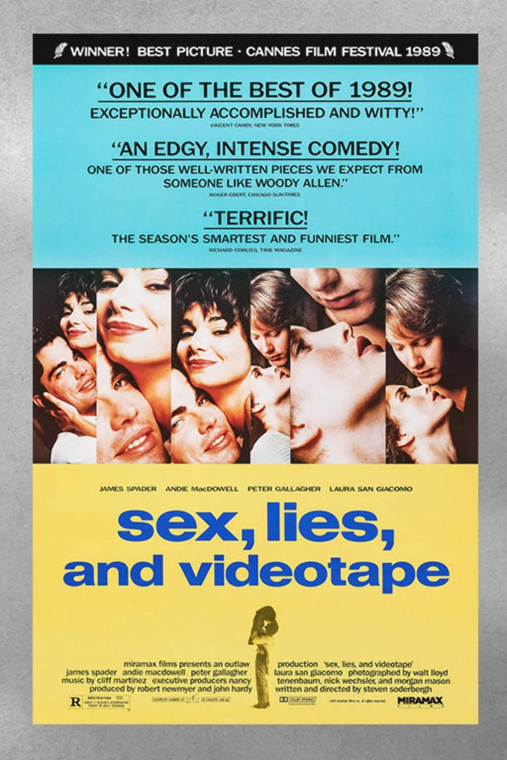 Sex, Lies, and Videotape Andy MacDowell & James Spader Glossy Movie Poster | 80s, изображение 3