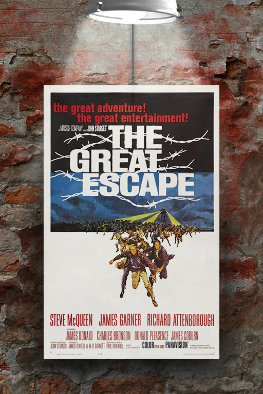 The Great Escape Steve McQueen Vintage Gloss Poster | Classic Film Wall Art Deco, изображение 2