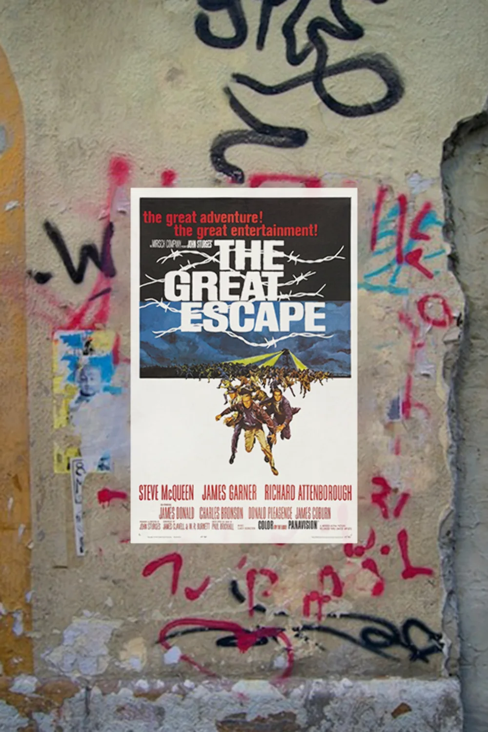 The Great Escape Steve McQueen Vintage Gloss Poster | Classic Film Wall Art Deco, изображение 4