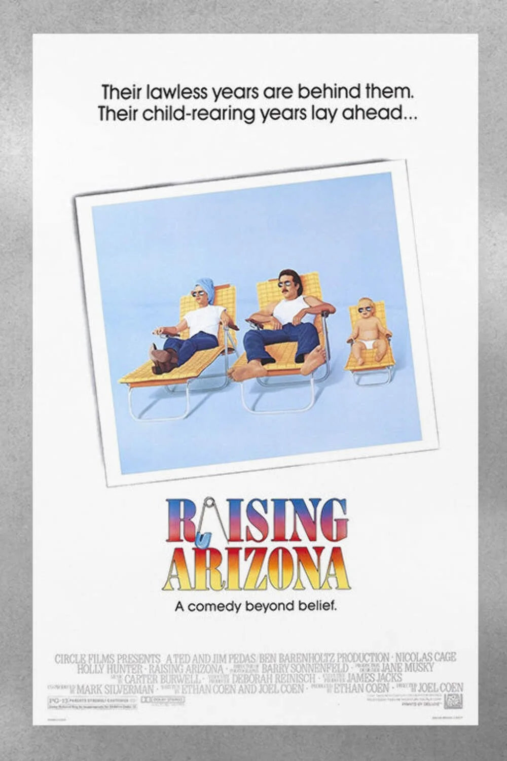 Raising Arizona Nicolas Cage Poster | Coen Brothers Movie Print | Retro Film Wal, изображение 3