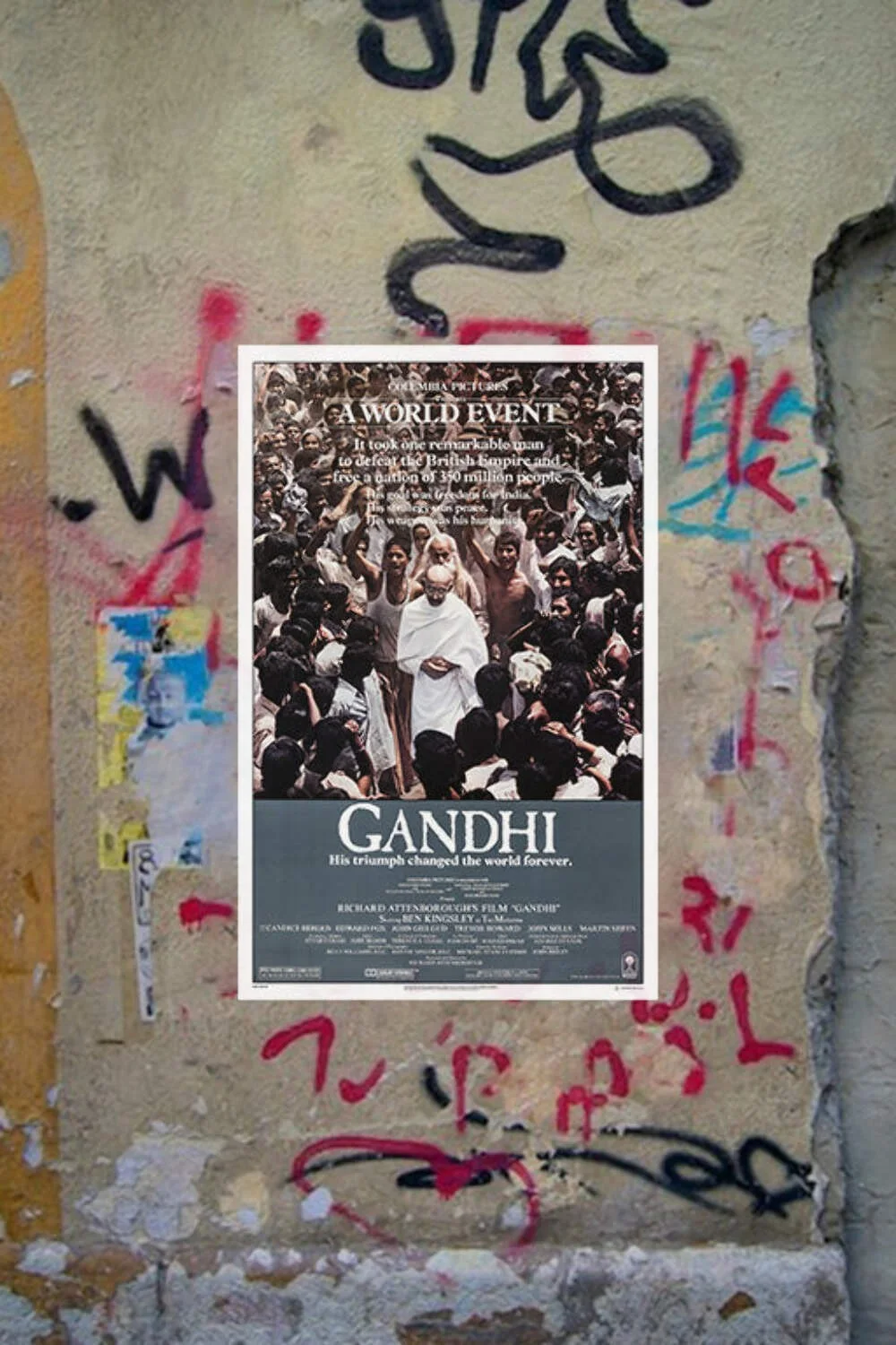 Gandhi Ben Kingsley | Vintage Movie Poster | Classic Film Art | Historical Drama, изображение 4