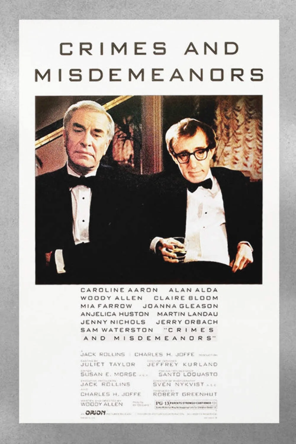 Crimes and Misdemeanors Martin Landau Gloss Poster | Classic Movie Wall Art | Fi, изображение 3