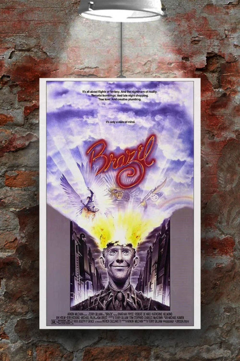 Brazil Jonathan Pryce Gloss Poster | Retro Sci-Fi Art Print | Dystopian Movie Wa, изображение 2