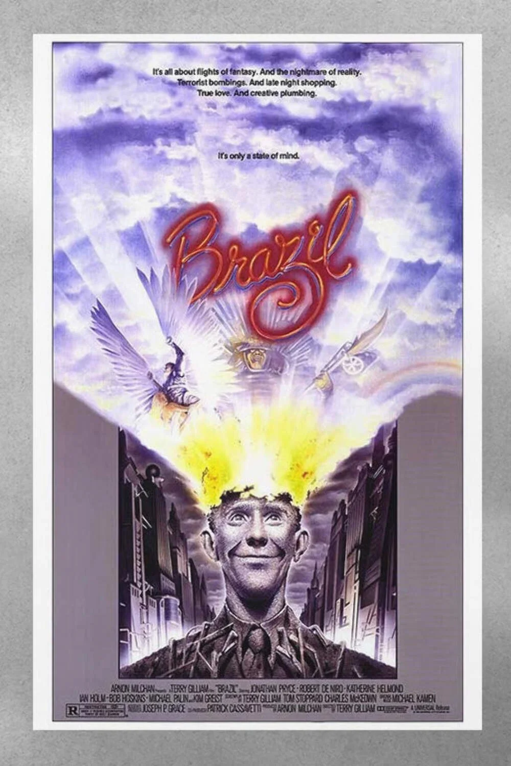 Brazil Jonathan Pryce Gloss Poster | Retro Sci-Fi Art Print | Dystopian Movie Wa, изображение 3