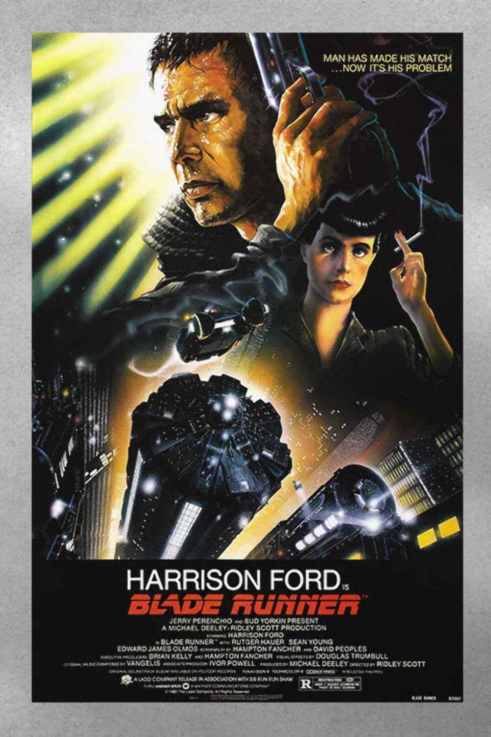 Blade Runner Harrison Ford Poster | Sci-Fi Movie Art | Retro Film Print | Cyberp, изображение 3