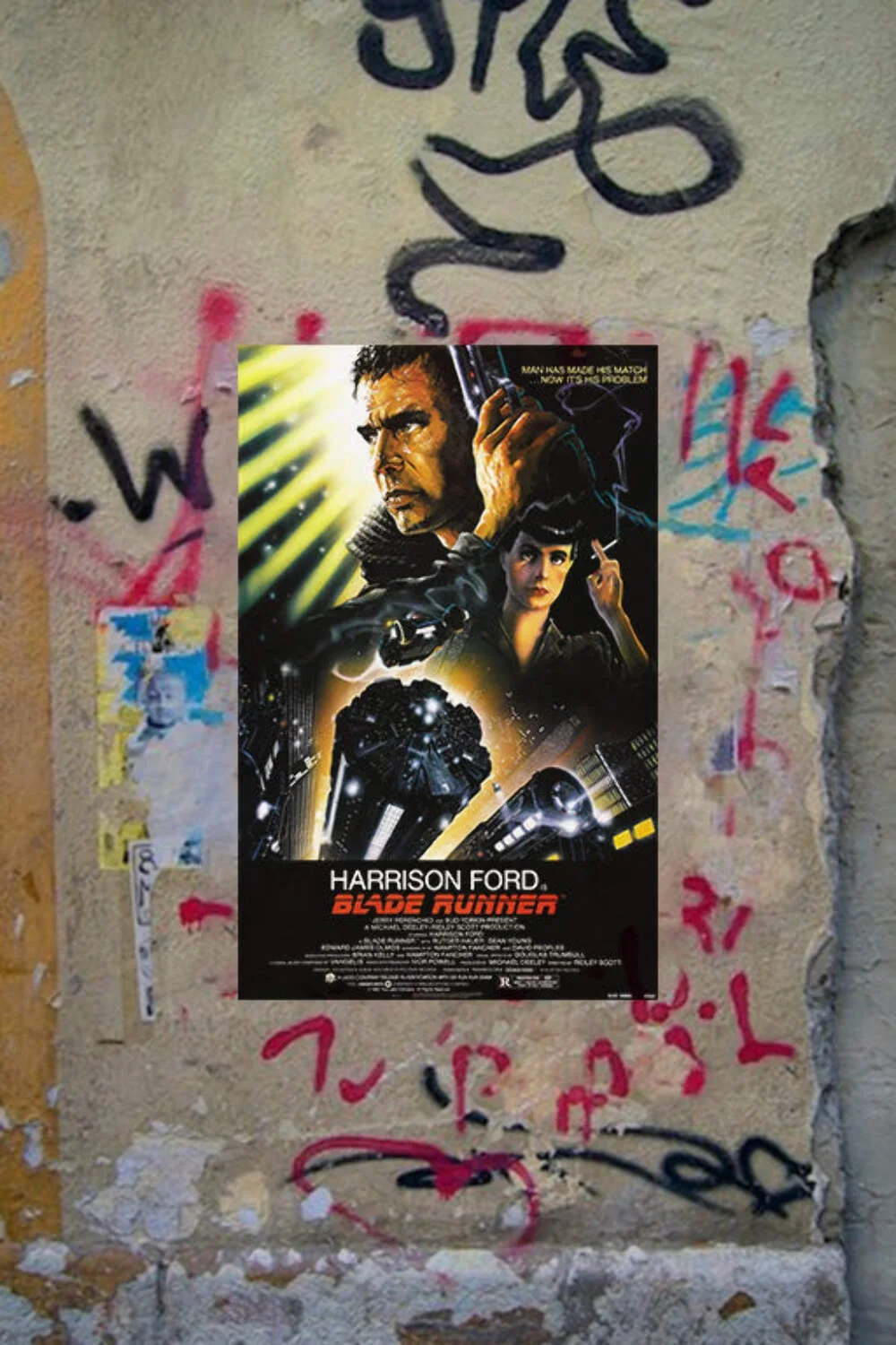 Blade Runner Harrison Ford Poster | Sci-Fi Movie Art | Retro Film Print | Cyberp, изображение 4
