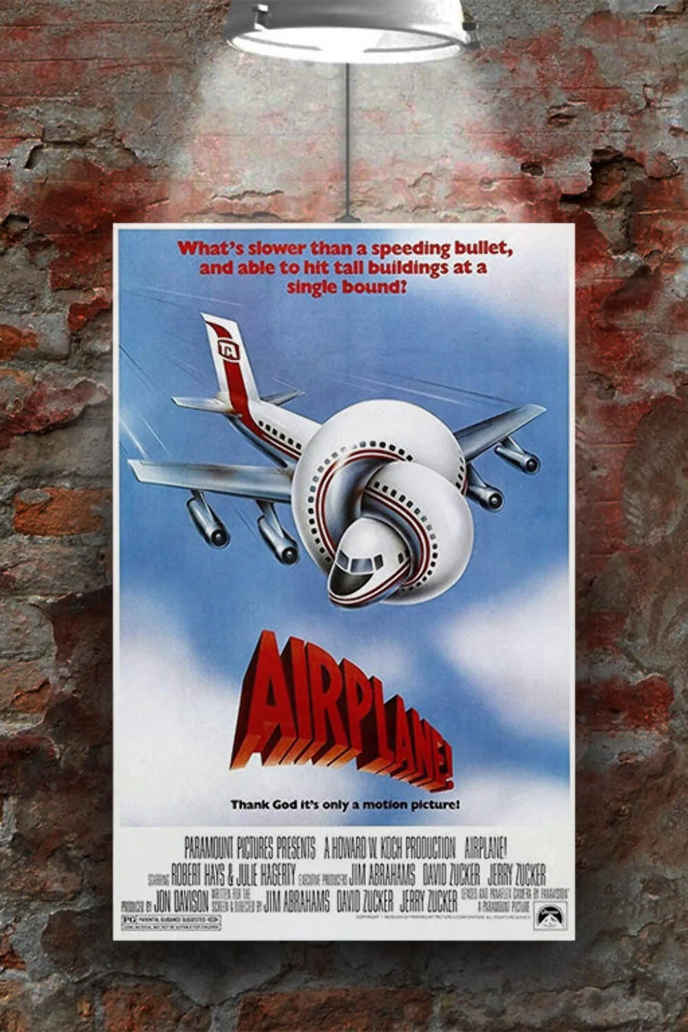 Airplane | Robert Hays & Julie Hagerty | Classic Comedy Movie Poster | 80s Film, изображение 2