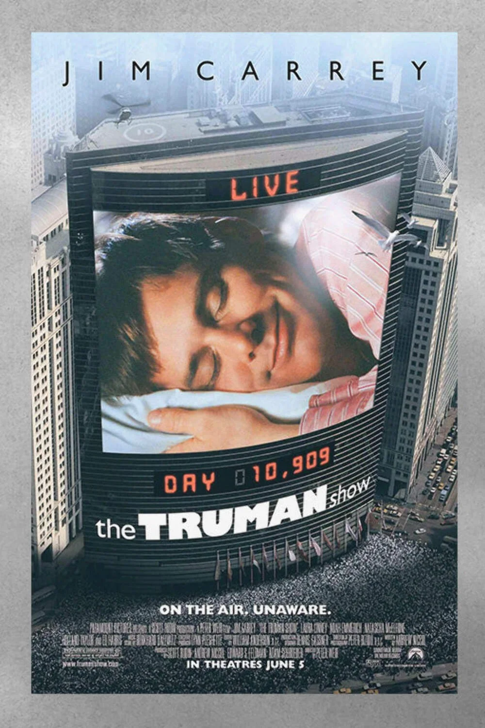 The Truman Show Jim Carrey Gloss Poster | Movie Wall Art | Film Buff Decor | Ico, изображение 3