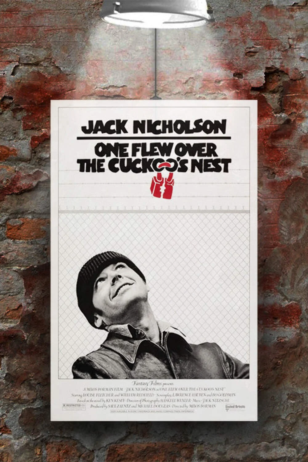 One Flew Over The Cuckoos Nest Jack Nicholson Gloss Poster | Movie Art Print | C, image 2