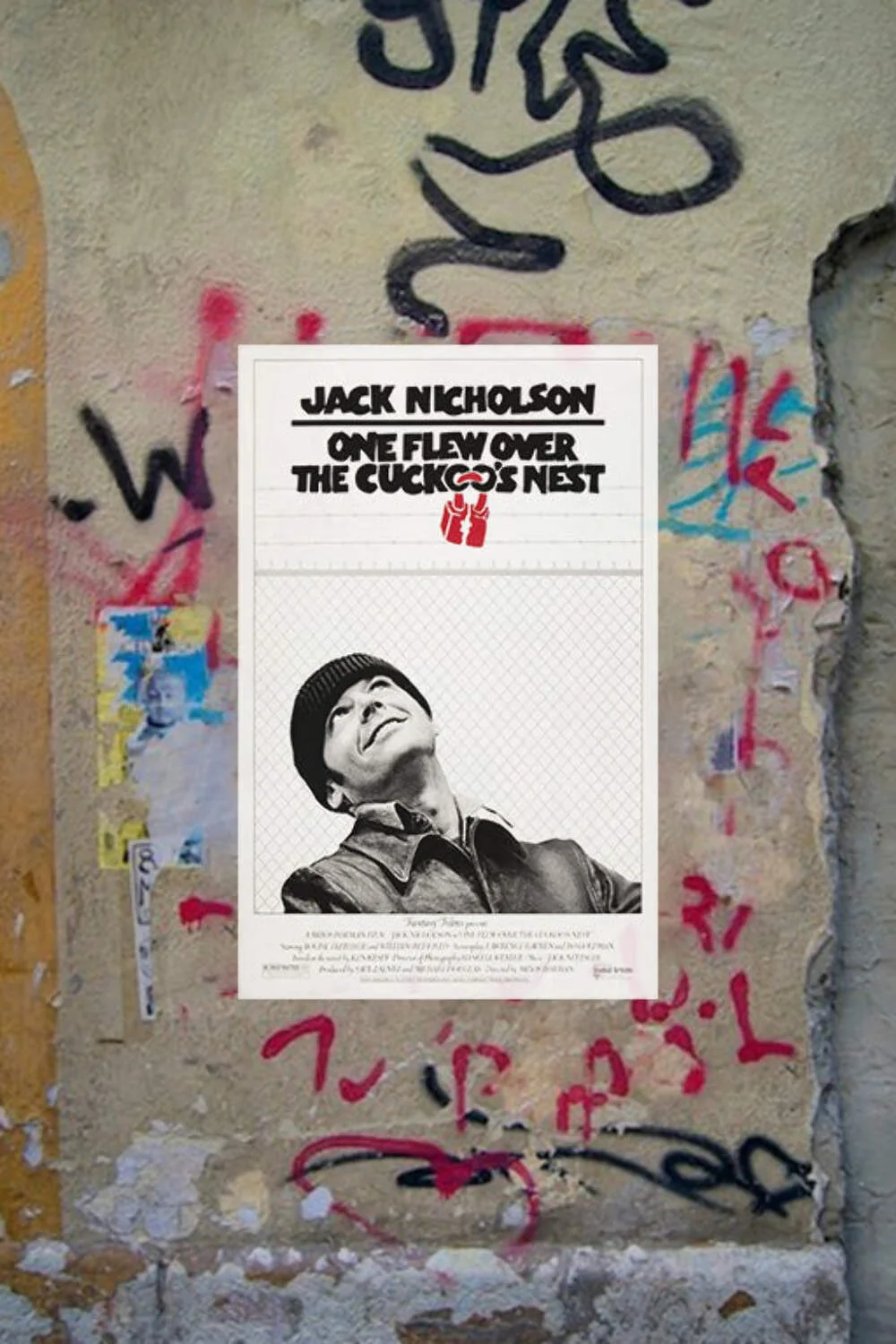One Flew Over The Cuckoos Nest Jack Nicholson Gloss Poster | Movie Art Print | C, image 4