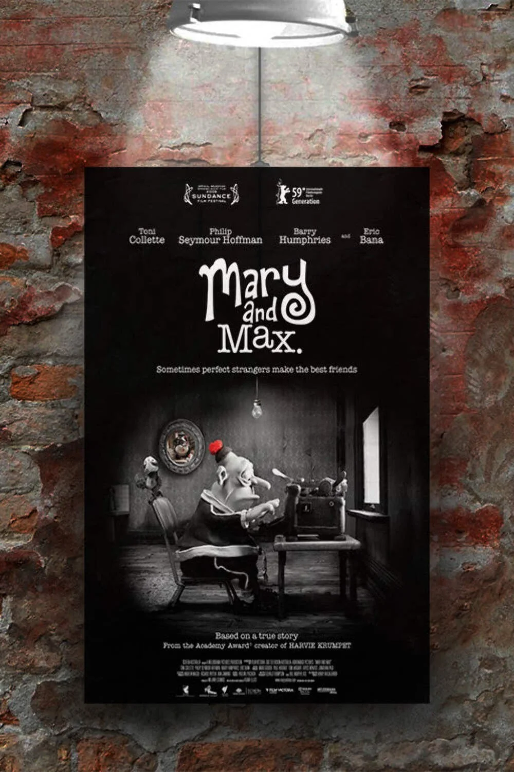 Mary and Max Toni Collette Philip Seymour Hoffman Gloss Poster | Film Art Print, изображение 2