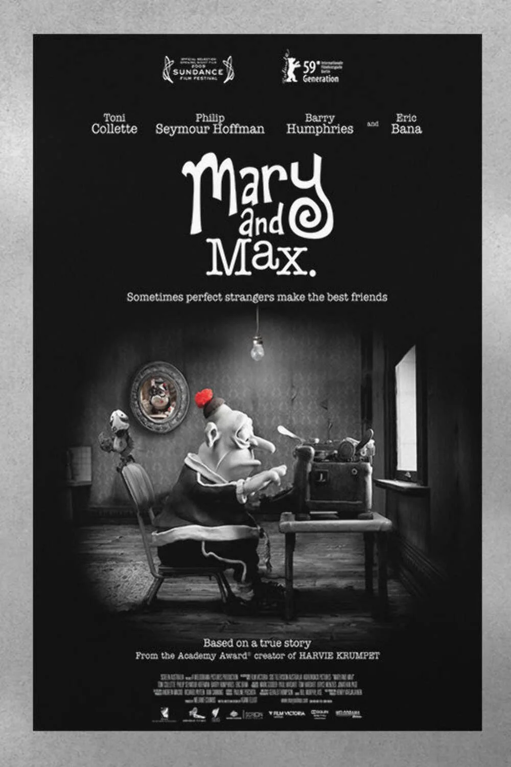 Mary and Max Toni Collette Philip Seymour Hoffman Gloss Poster | Film Art Print, изображение 3