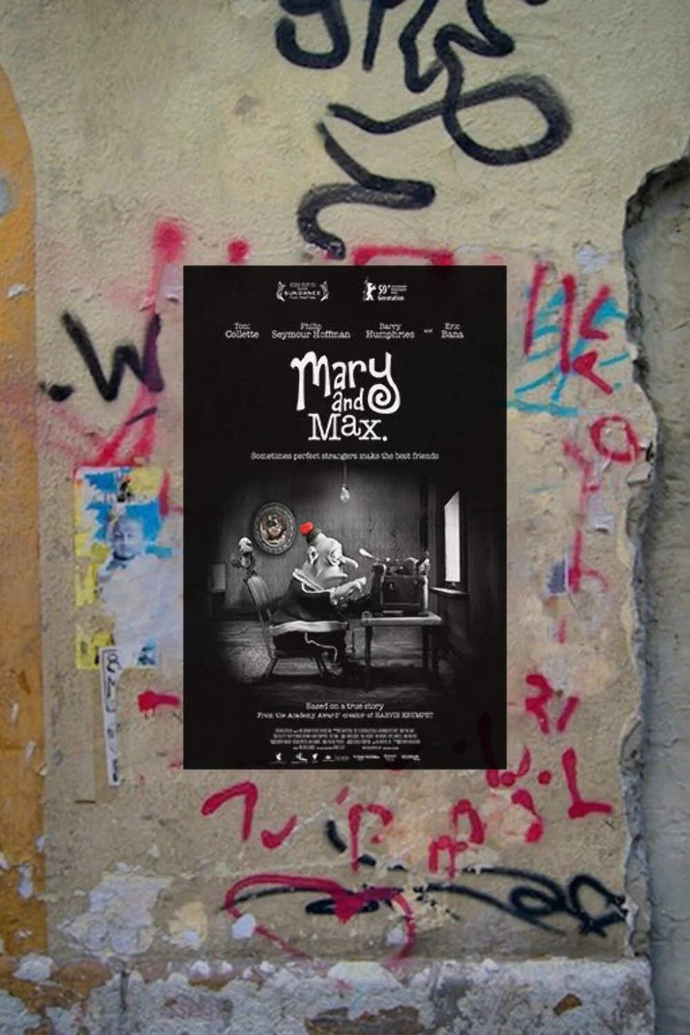 Mary and Max Toni Collette Philip Seymour Hoffman Gloss Poster | Film Art Print, изображение 4