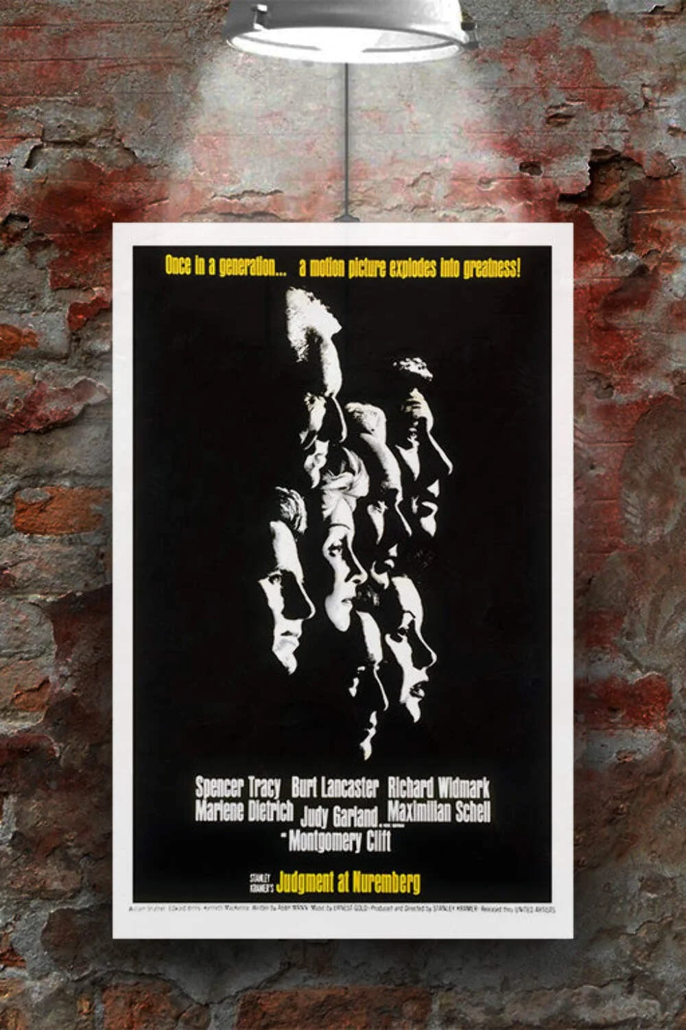 Judgement at Nuremberg Spencer Tracy | Classic Film Poster | Glossy Wall Art | C, изображение 2