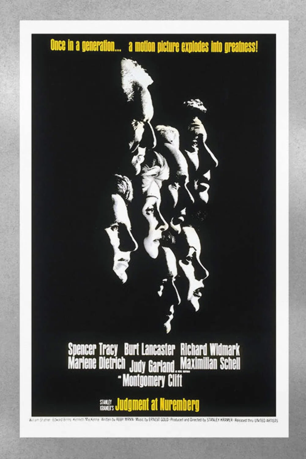 Judgement at Nuremberg Spencer Tracy | Classic Film Poster | Glossy Wall Art | C, изображение 3
