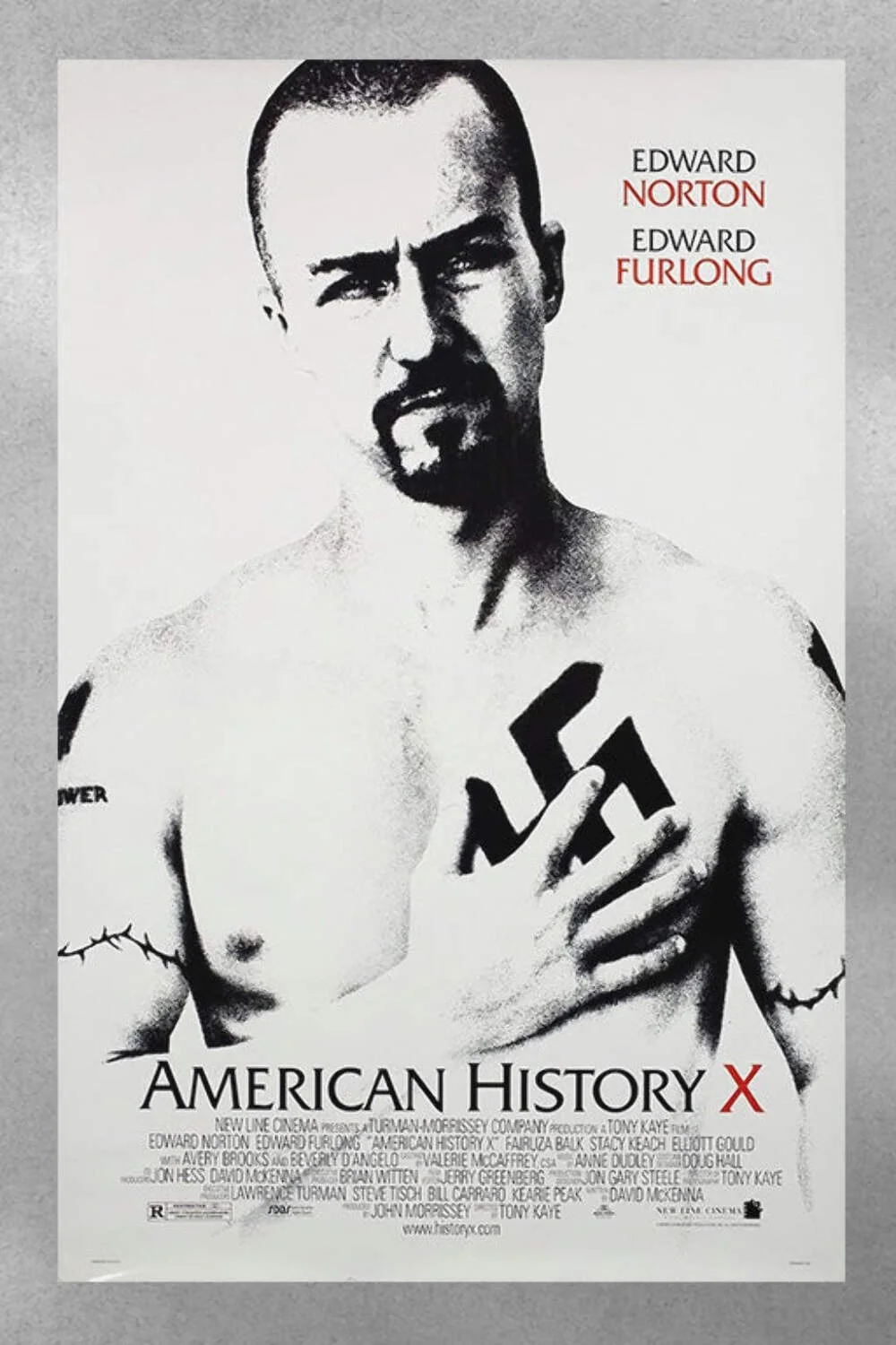 American History X Edward Norton Gloss Poster | Movie Artwork | American History, изображение 3