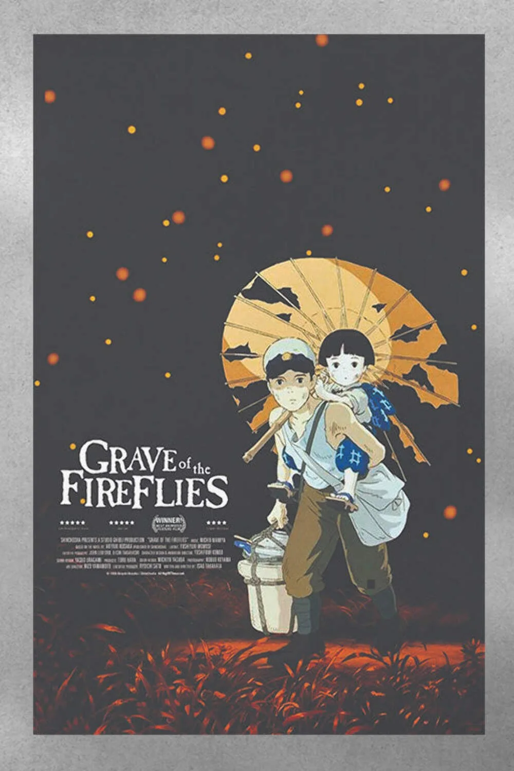 Grave of The Fireflies Tsutomu Tatsumi | Poster Wall Art | Studio Ghibli Decor |, изображение 3
