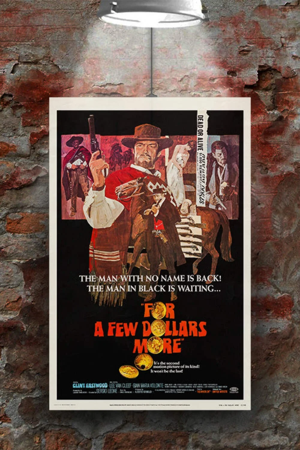 For A Few Dollars More Clint Eastwood Gloss Poster | Western Film Art Print | Vi, изображение 2
