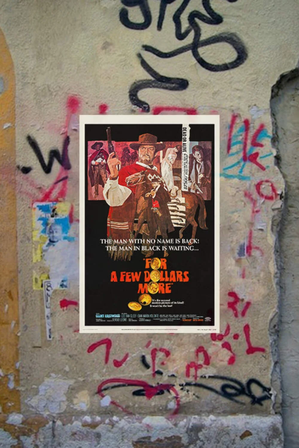 For A Few Dollars More Clint Eastwood Gloss Poster | Western Film Art Print | Vi, изображение 4