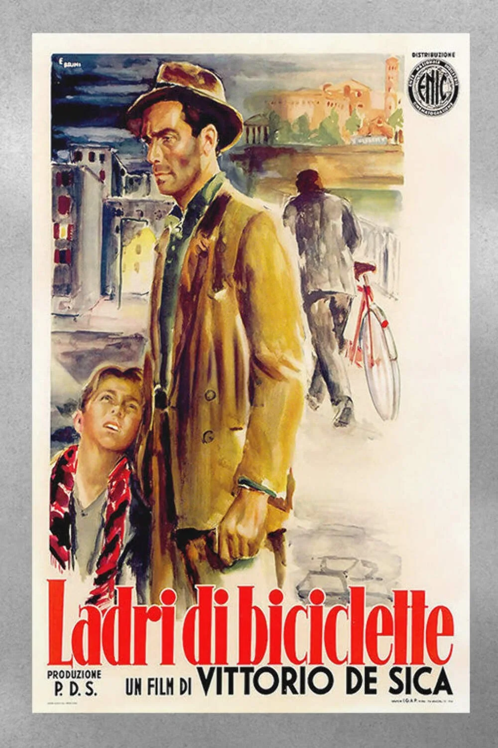 Bicycle Thieves | Lamberto Maggiorani | Vittorio De Sica Film Art Poster | Itali, изображение 3